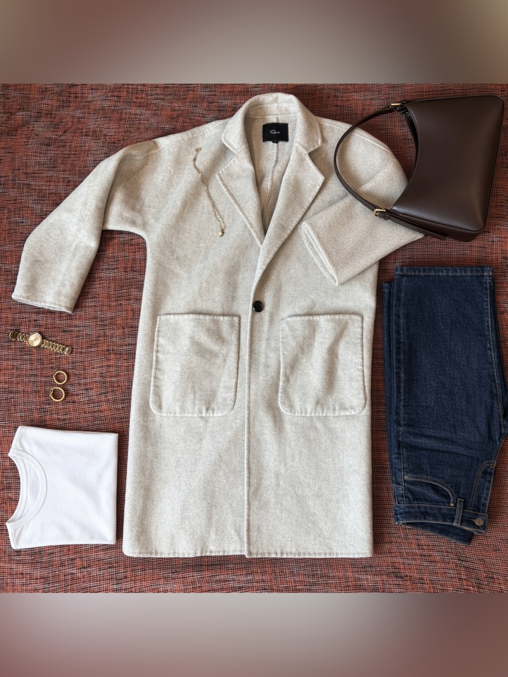 Rails Women’s beige wool coat